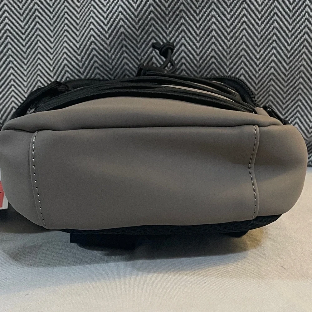 NWT DUCHAMP Versatile Unisex Rubberized Utility Sling Bag - Color: Taupe/Gray - Picture 9 of 14